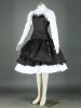 Unique Cosplay Lolita ! White Shirt And Black Dress 21G