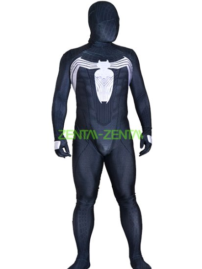 Grey B-guy Printed Spandex Lycra Zentai Costume with 3D Muscle Shading