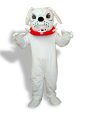 White And Black Short-furry Spot Puppy Mascot Costume