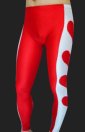 White and Red Heart Spandex Lycra Pants