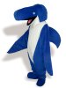 White ,Black, Blue And Pink Short-furry Sea Animal Mascot Costume