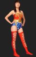 Wonder Woman-Shiny Metallic 4-sets Zentai Costume