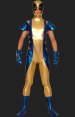 X-man-Wolverine Blue and Gloden Shiny Metallic Zentai Suit