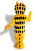 Yellow And Black Cat Mascot Costume 2G