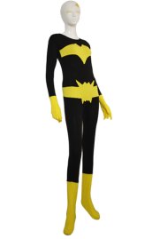 Yellow and Black Spandex Lycra Super Hero Zentai Suit