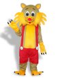 Yellow And Red Lion Mascot Costume