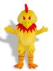 Yellow And Red Rooster Mascot Costume
