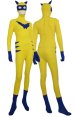Yellow and Royal Blue Spandex Lycra Super Hero Zentai Costume