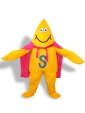 Yellow,Blue,White, pink And Black Short-furry Sea Animal Mascot Costume