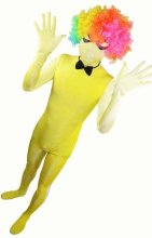 Yellow Gradient Spandex Lycra Zentai Suit with Spider Eyes Yellow Gradient Spandex Lycra Zentai Suit with Spider Eyes