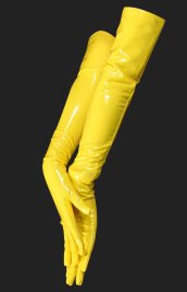 Yellow PVC Long Gloves