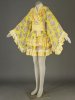 Yellow Sakula Pattern Kimono Style Cosplay Dress 14G