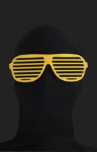 Yellow Shutter Shades Zentai Suit Sunglasses