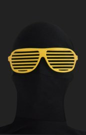 Yellow Shutter Shades Zentai Suit Sunglasses